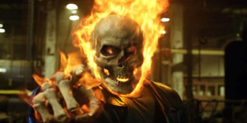 نیکلاس کیج در نقش Ghost Rider