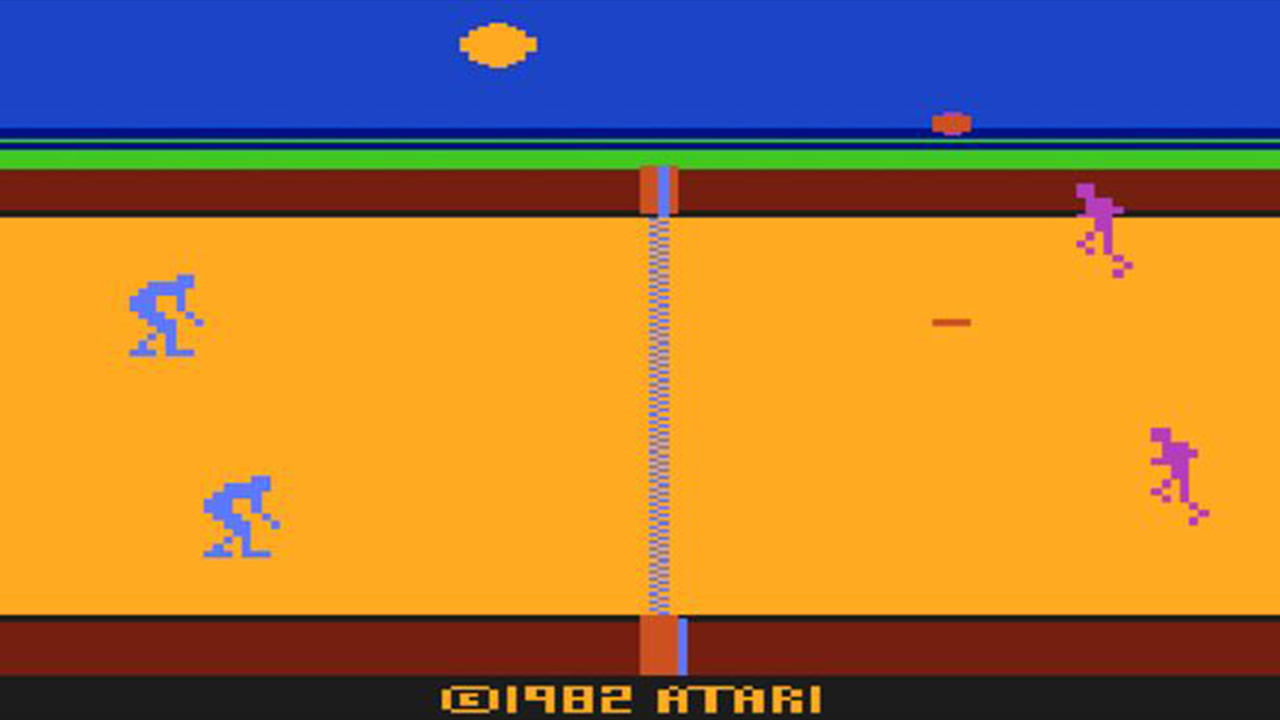 بازی RealSports Volleyball در Atari Flashback Classics Vol. 1
