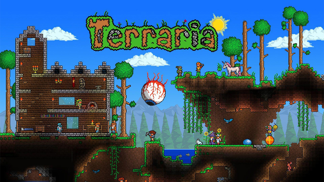 بازی Terraria بهترین بازی‌ها برای پی‌سی ضعیف