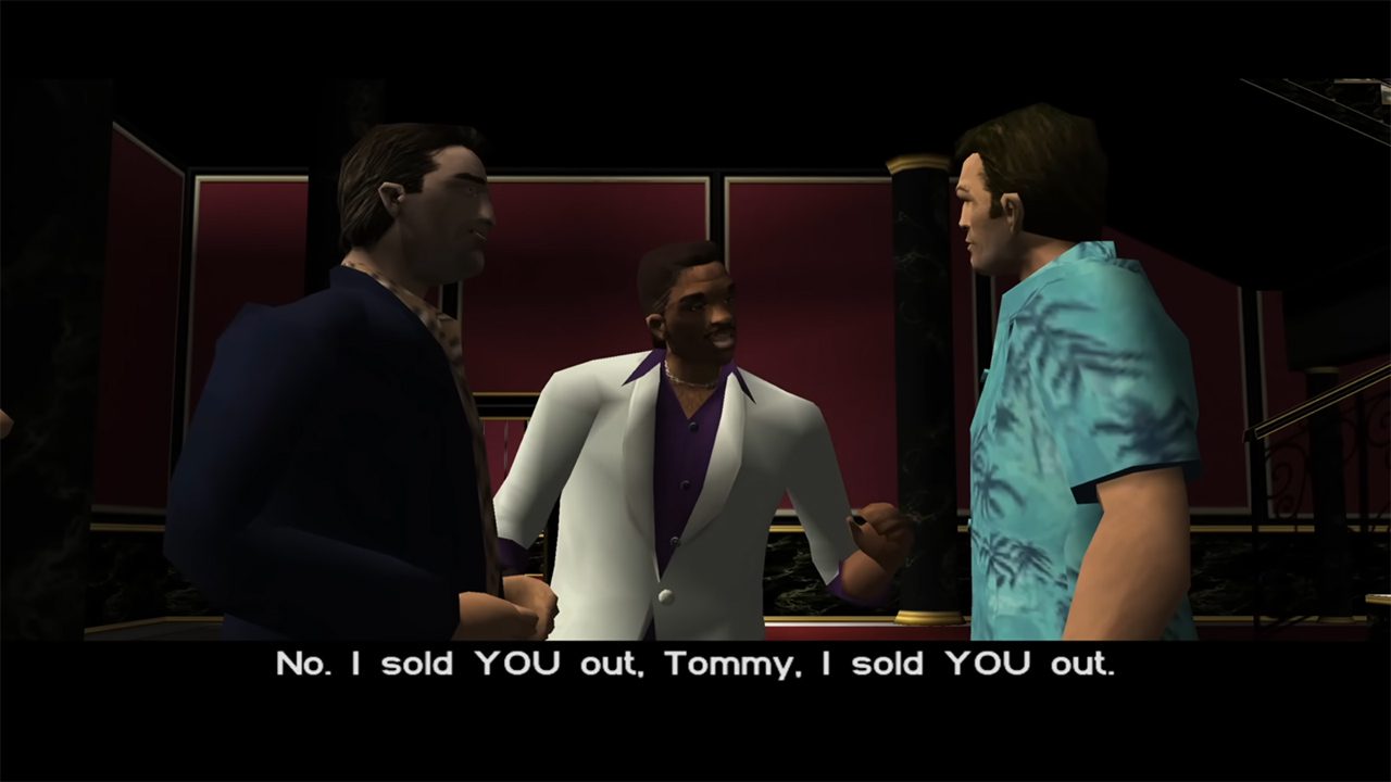 خیانت لنس به تامی در Grand Theft Auto: Vice City