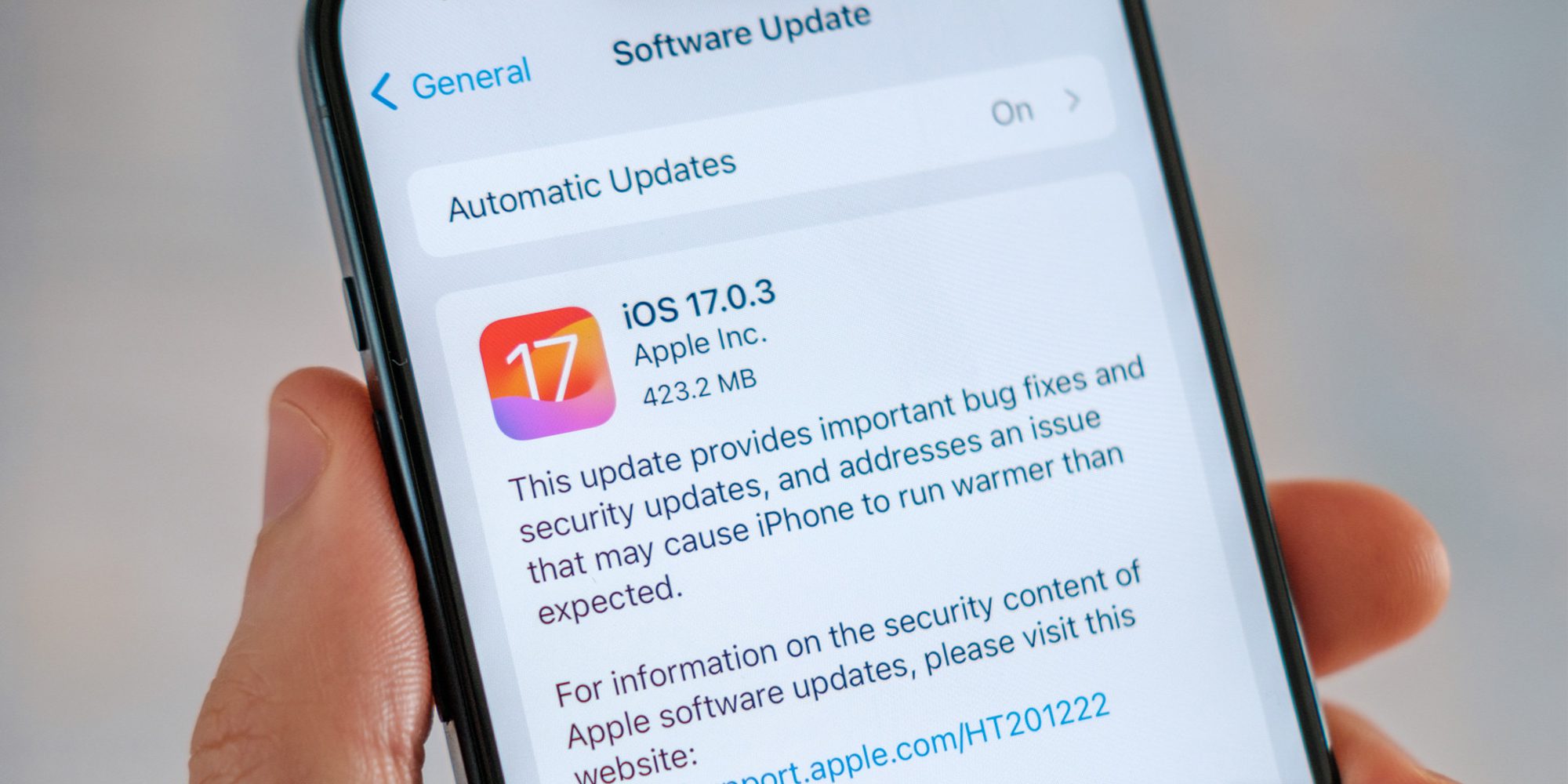 آیفون ۱۵ پرو iOS 17.0.3